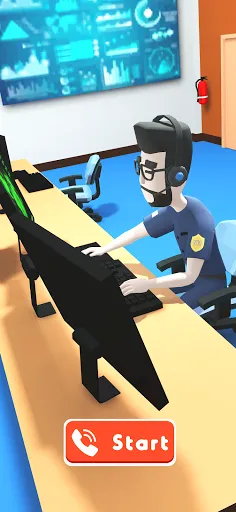 Gameplay screenshot 1 from 911 Emergency Dispatcher - Role Playing game